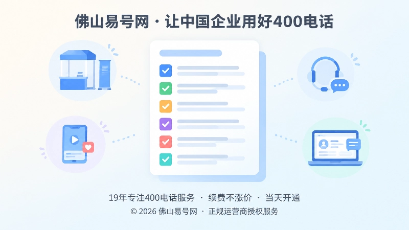 聚焦在400电话发布验收清单上的扁平插画